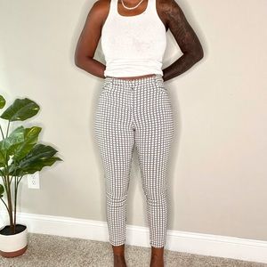 Plaid Pants - Black/White